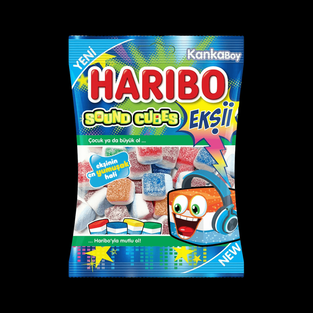 Haribo Sour Sound Cubes - Ekşii Sound Cubes (Germany)